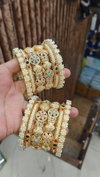 Bridal Rajwadi Bangle Set With Moti & Stone Suppliers In India